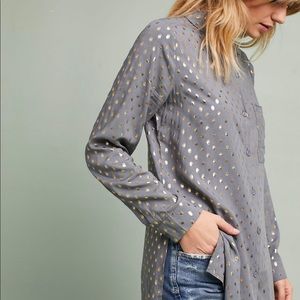 HOST PICK ⭐️ Anthropologie Rene Foiled Button down NWT